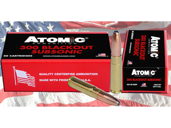 Atomic-Ammunition-300-AAC-Blackout-Subsonic-260-Grain-Expanding-Round-Nose-Soft-Point-Box-of-20-