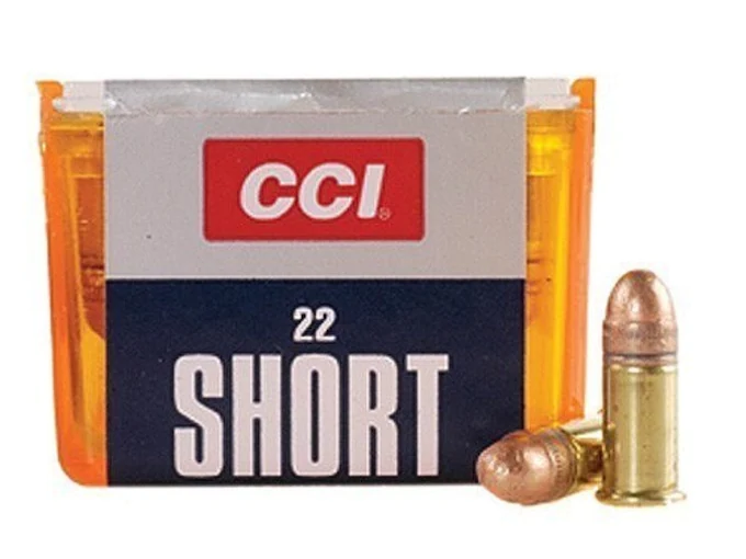 CCI-Ammunition-22-Short-29-Grain-Copper-Plated-Lead-Round-Nose-Box-of-100-