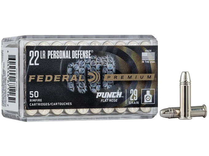 Federal-Premium-Personal-Defense-Punch-Ammunition-22-Long-Rifle-29-Grain-Plated-Lead-Flat-Nose-