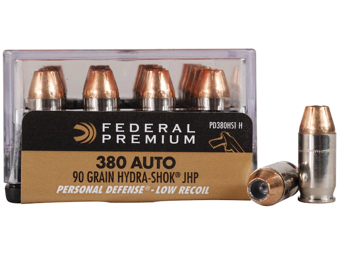 Federal-Premium-Personal-Defense-Reduced-Recoil-Ammunition-380-ACP-90-Grain-Hydra-Shok-Jacketed-Hollow-Point-