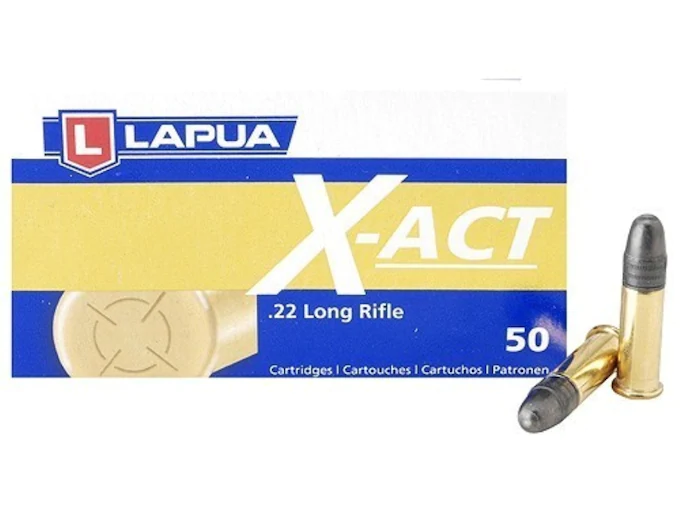 Lapua-X-Act-Ammunition-22-Long-Rifle-40-Grain-Lead-Round-Nose-Box-of-50-