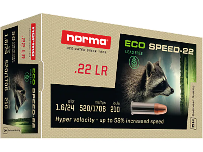 Norma-Eco-Speed-22-Ammunition-22-Long-Rifle-25-Grain-Solid-Round-Nose-Lead-Free-