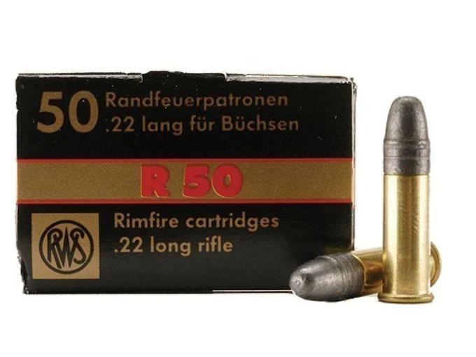 RWS-R-50-Ammunition-22-Long-Rifle-40-Grain-Lead-Round-Nose-