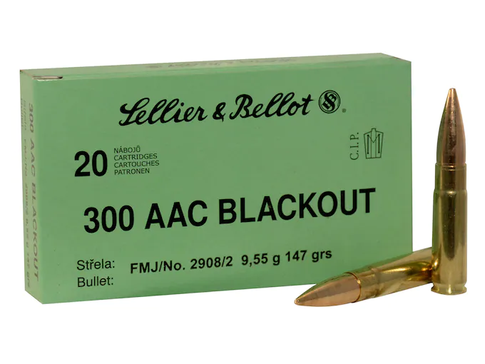 Sellier-Bellot-Ammunition-300-AAC-Blackout-147-Grain-Full-Metal-Jacket-